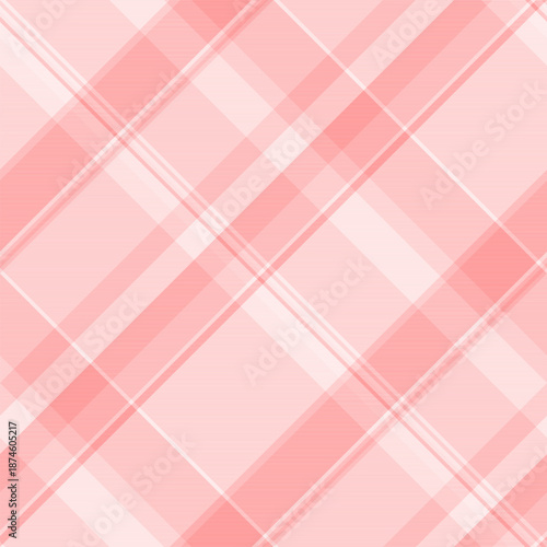 Dog tooth check vector fabric, hipster tartan texture pattern. Knot background plaid textile seamless in light and red colors.