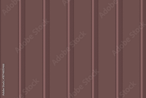 Attire lines seamless texture, fluffy pattern textile fabric. Factory stripe vertical vector background in pastel and red colors.