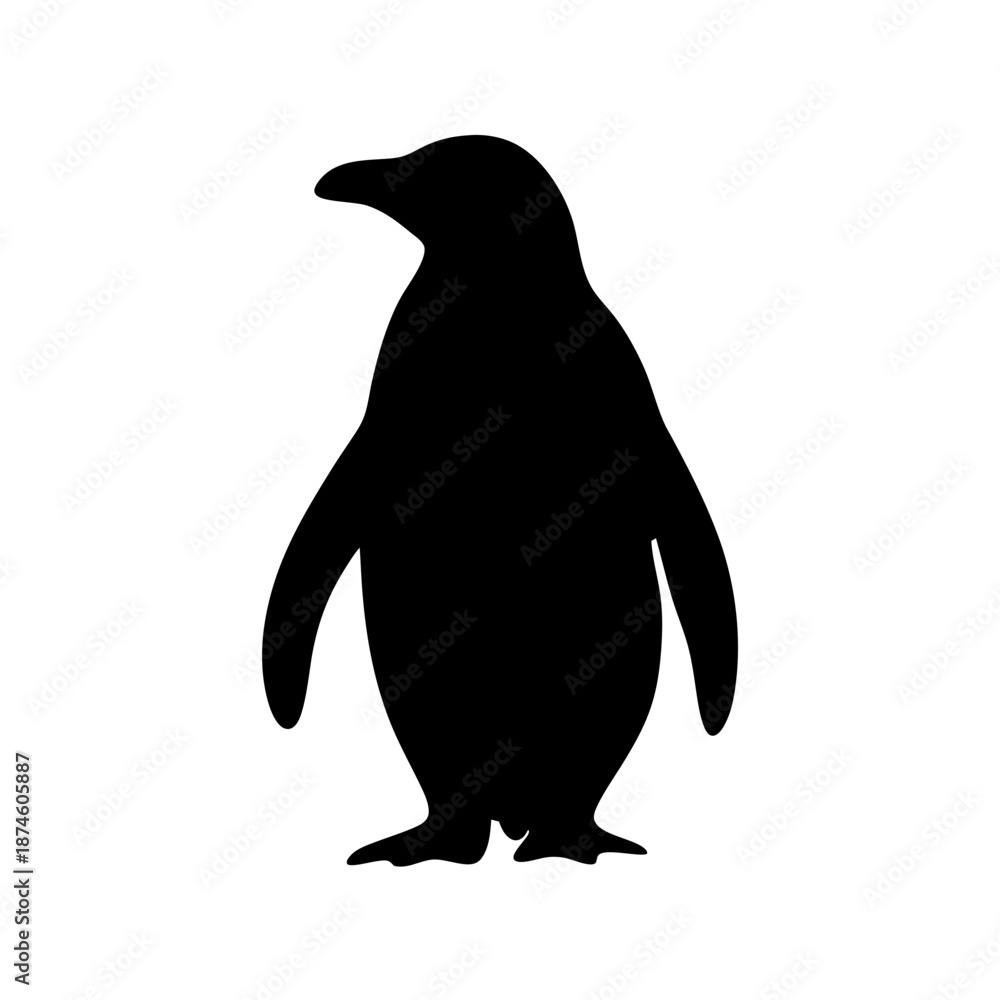 Obraz premium Silhouette of a penguin