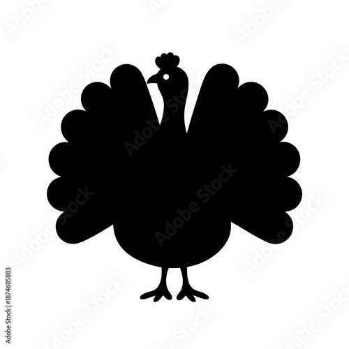 Silhouette of a turkey