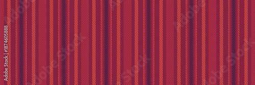 Cinish fabric seamless texture, lovely background vector lines. Mamask vertical stripe pattern textile in red and dark colors.