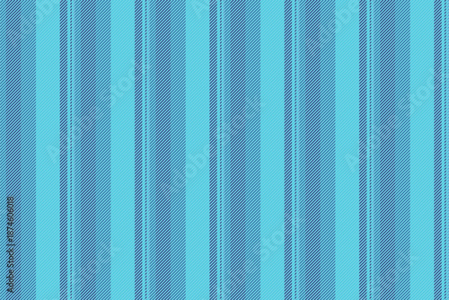Festive seamless lines pattern, best stripe texture fabric. Kit vector vertical textile background in cyan and blue colors.