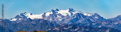 Cuadro en lienzo Close-Up Panoramic View of Mount Olympus from Obstruction Point Trail