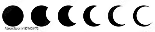 Moon icon set