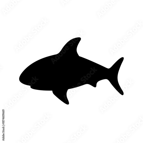 Silhouette of a shark