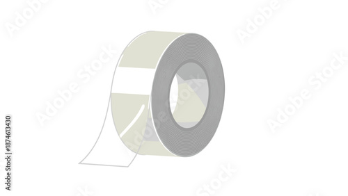Practical roll of clear adhesive tape, partially unrolled from its grey inner core, showcasing its transparent and versatile nature for various sealing and crafting tasks.