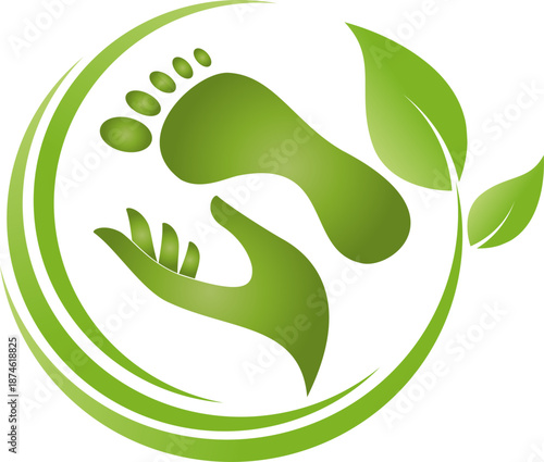 Hand und Fuß, Fußpflege, Podologie, Massage, Logo