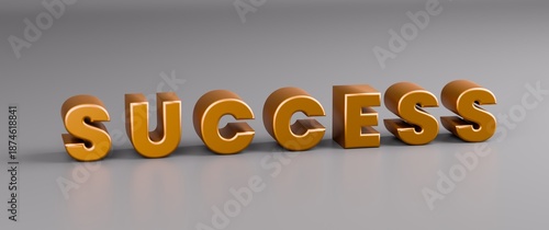 D Illustration of the Word 