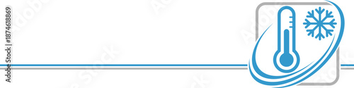 Thermometer und Schneeflocke, Temperatur, Hintergrund