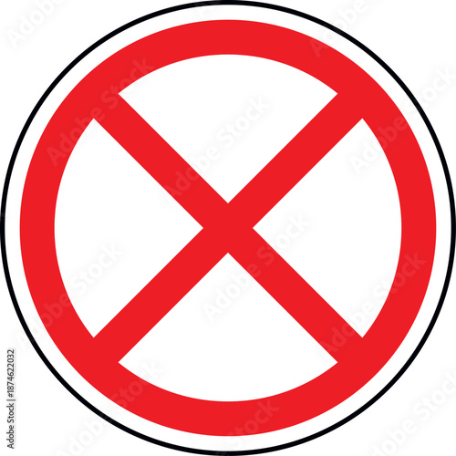 Stop and Go Sign. Vector illustration of Stop and Go sign isolated on pure white. EPS file available.