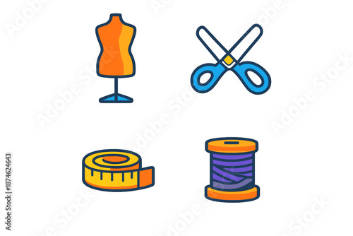 Sewing Icons Set