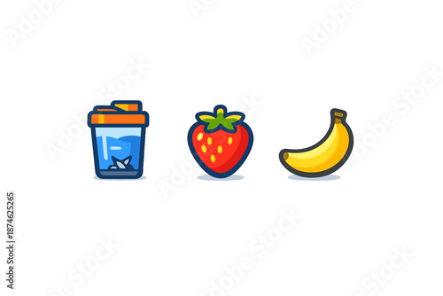 Smoothie Ingredients Icons
