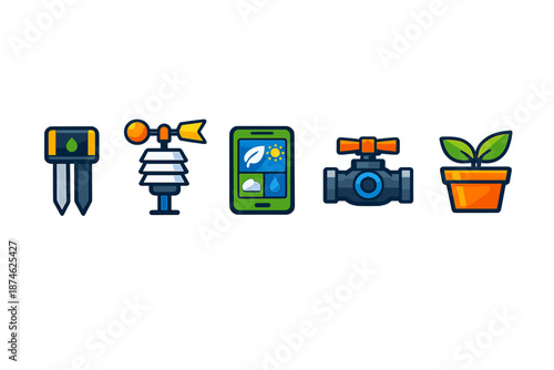Smart Agriculture Icons Set