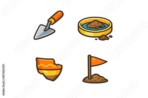 Archaeological Dig Icons