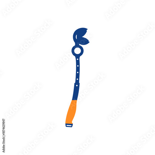 Cricket Speed Arm Ball Thrower, Cricket ball throwing arm icon logo flat vector design