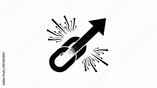 Digital connection strengthens, symbolizing growth and innovation in technology.