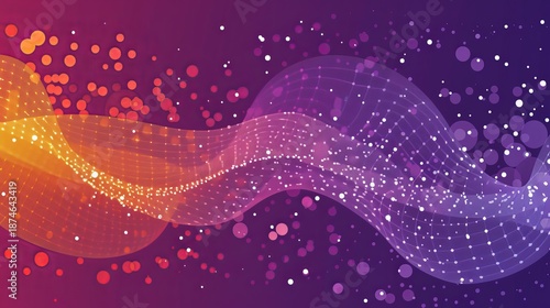 Modern saas website hero image featuring abstract tech shapes and soft gradient backgrounds