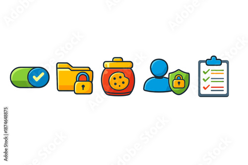 Set of Security and Privacy Icons