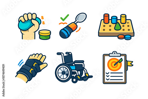 Rehabilitation and Therapy Icons