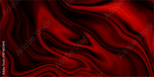 Luxurious red silk and satin fabric background featuring smooth flowing waves of soft textile texture with elegant curves and light patterns for a decorative luxury cloth backdrop illustration