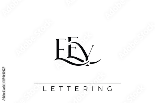 EEY Elegant Monogram Logo Design With Decorative Lettering