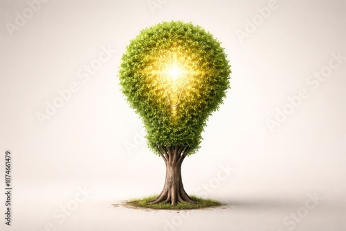 Tree with Light Bulb Crown – Growing Ideas Concept