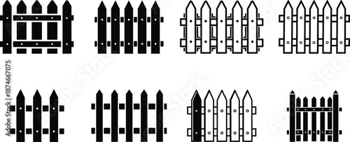 Collection of various fence designs and styles