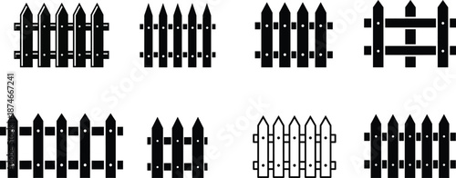 Collection of various fence designs and styles