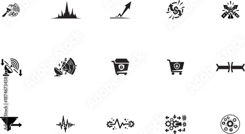 Business team celebrating success with confetti in modern office vector illustration