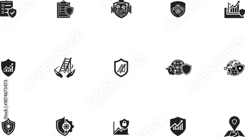 Business team celebrating success with confetti in modern office vector illustration