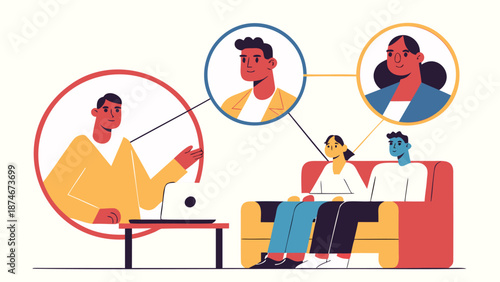 Remote team collaboration with video call