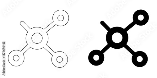 Wireless WiFi Router and Network Modem Icon  for Broadband Internet Connectivity