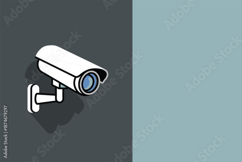 Modern CCTV Surveillance Camera, security surveillance concept