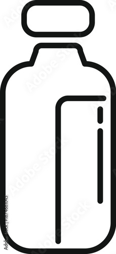 Vial holding vaccine or serum, representing health and medicine concept