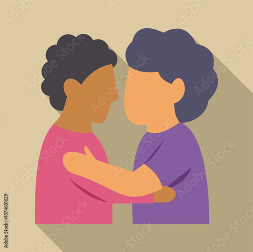 Two people embracing, showing emotional support and understanding