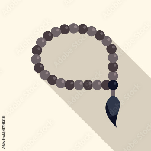 Tasbih or misbaha illustrating islamic prayer beads for spiritual practice