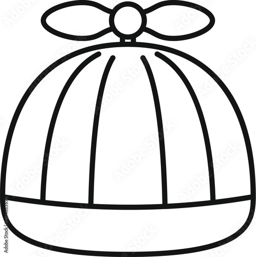 Propeller hat icon representing imagination, creativity, and children's play