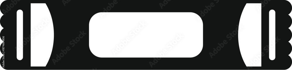 Obraz premium Black and white icon symbolizing classic video recording technology from the past