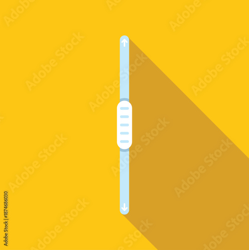 Interface slider or scroll bar for navigating digital content with up and down arrows