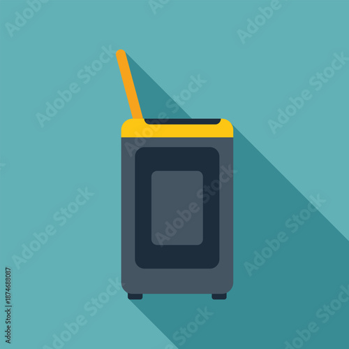 Office paper shredder creating a secure information protection concept