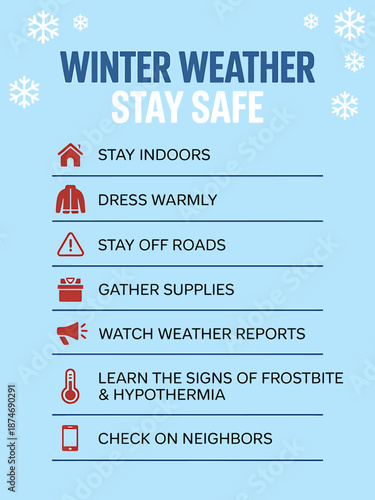 Winter Safety Tips Infographic