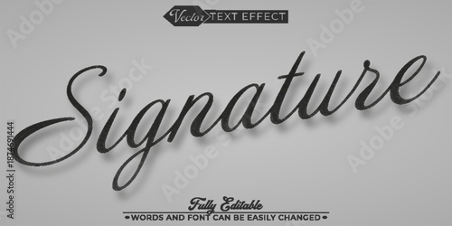  Signature Handwritten Scribble Vector Fully Editable Smart Object Text Effect