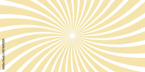 Vanilla color and white color Sunburst for the background. flag of japanese. The rising sun.