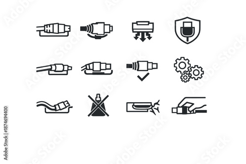 Reduction vector support strain plug supported cable focus near load icon reliability