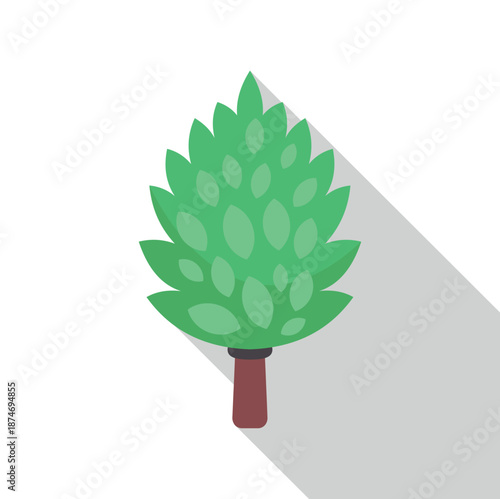 Icon representing a traditional birch whisk or venik for sauna and spa rituals