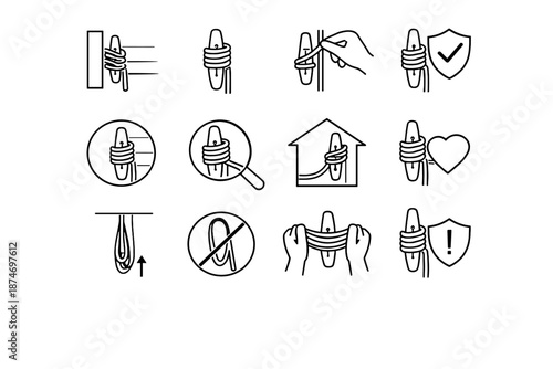 Routing window precision blind vector calm mindful logic placement safety wrapped cord