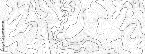 Line contour art backdrop map area navy logo current element for terrain and different radar geology chart. Ocean land vector location relief hiking white abstract geographic cartography.