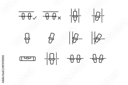 Icon logic seating focus pin straight check cabinet shelf vs vector calm