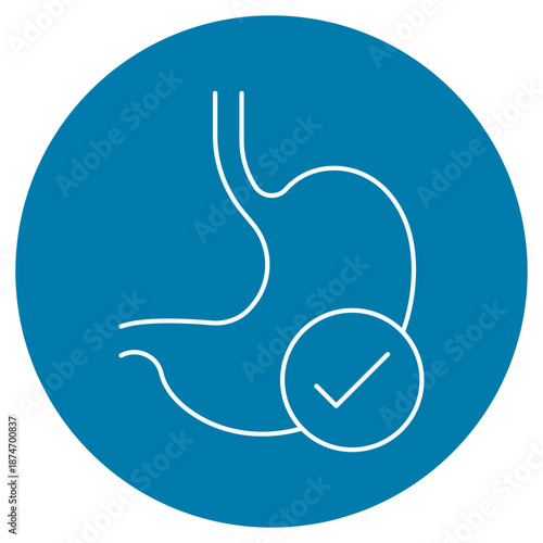 Gastrointestinal Health Icon, Healthy Digestion Guide, Gut Wellness Tips, Optimal Digestive Care, vector