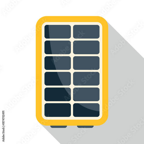 Portable solar panel generating renewable electrical energy